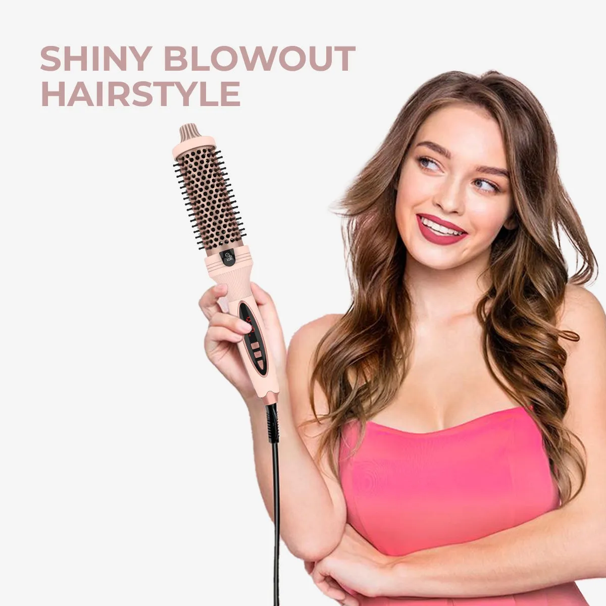 3-in-1 Pro Negative Ion Two PTC Heaters Thermal Brush