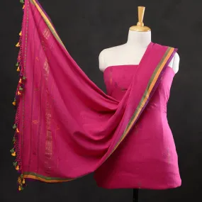 3pc Kutch Handloom Organic Kala Cotton Suit Material Set 12