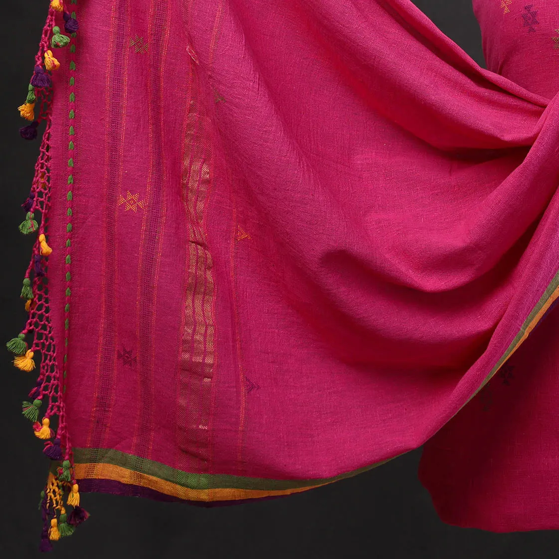 3pc Kutch Handloom Organic Kala Cotton Suit Material Set 12