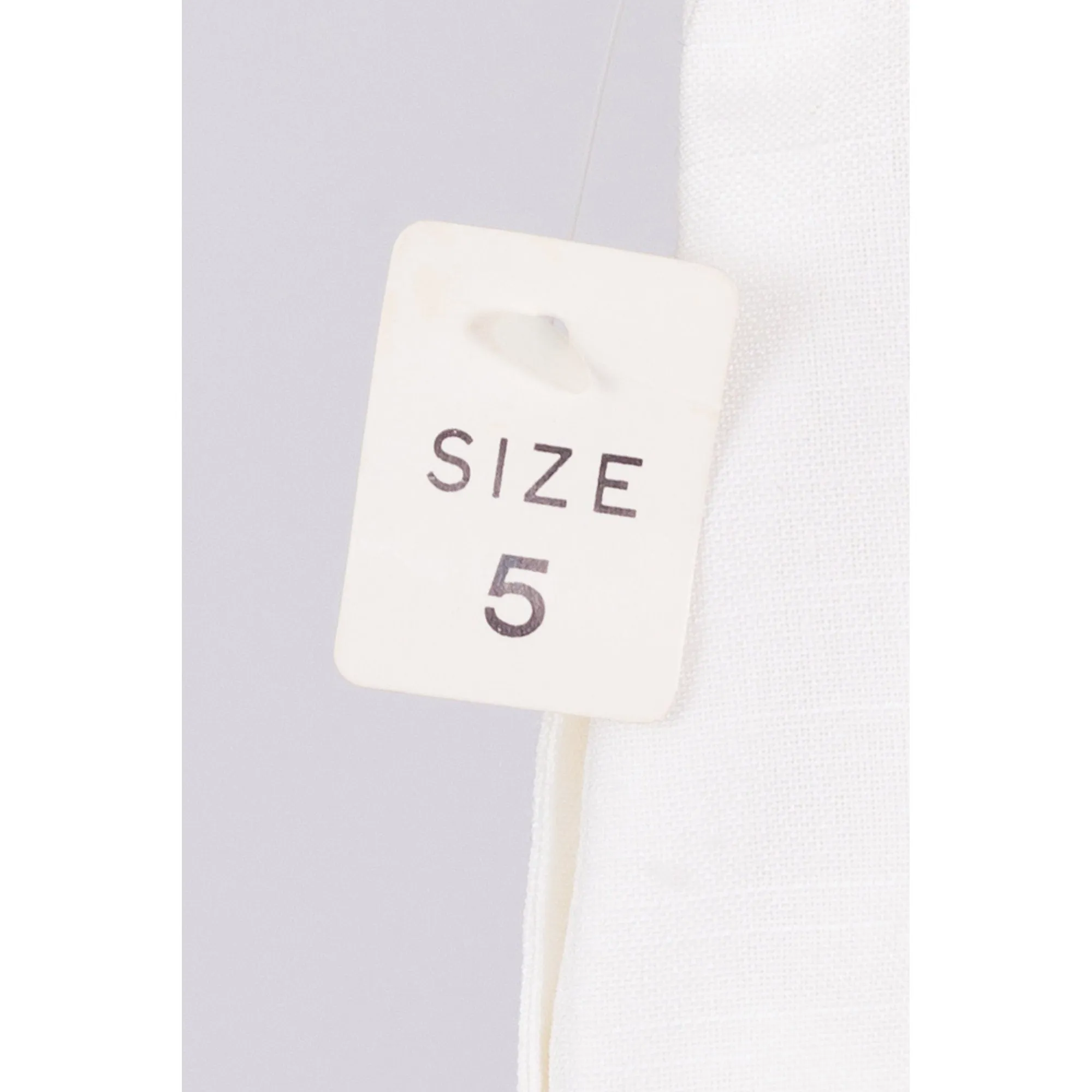 80s White High Waist Trousers - Extra Small, 24"