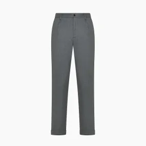 Alain Pleated Chino Pants in soft Flannel Wool