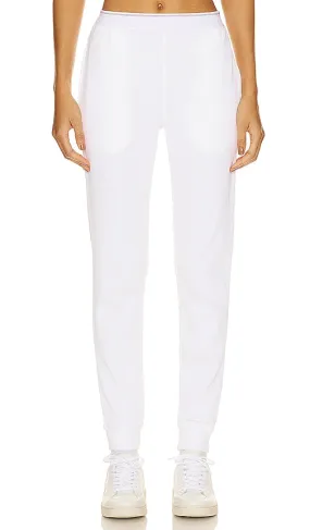 Alexander Wang Waffle Jogger Pant in White