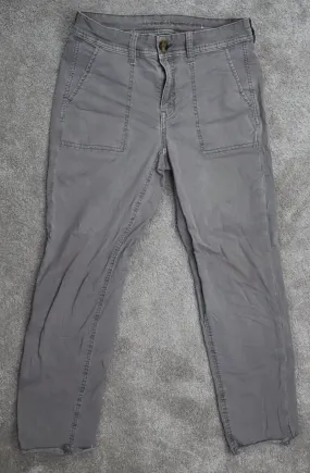American Eagle Chino Pants Skinny Womens Size 2 Beige Mid Rise Jegging Pants