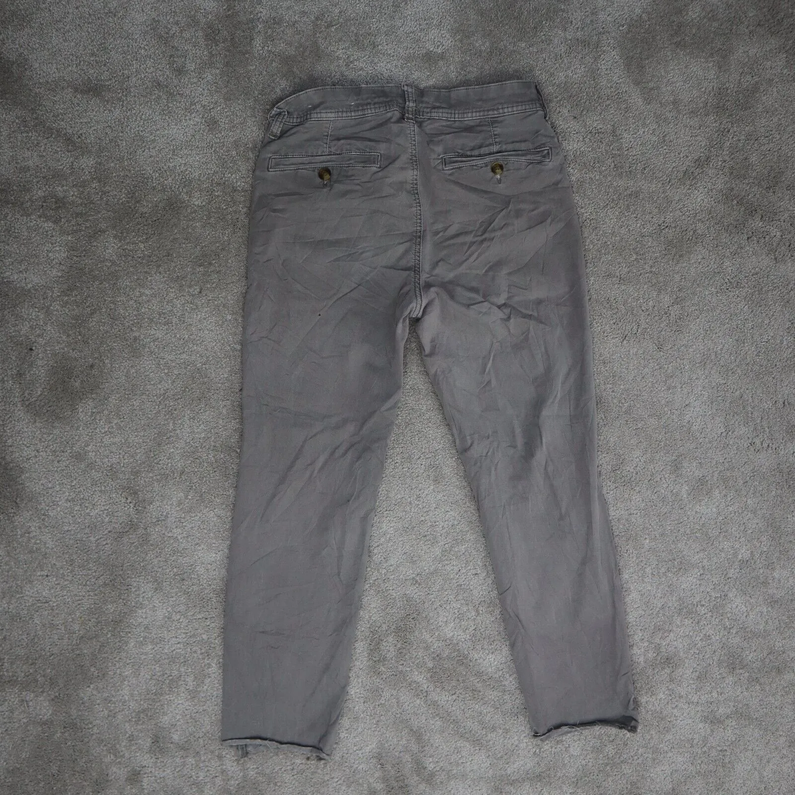 American Eagle Chino Pants Skinny Womens Size 2 Beige Mid Rise Jegging Pants
