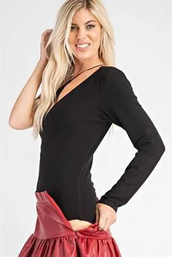 Asymmetrical One-Shoulder Bodysuit
