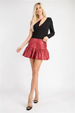 Asymmetrical One-Shoulder Bodysuit