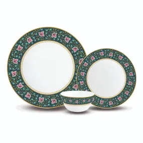 Aurus Series 35 Pieces Chintz Opalware Dinner Set, Family of 6