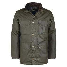 Barbour Malcolm Mens Wax Jacket - Archive Olive