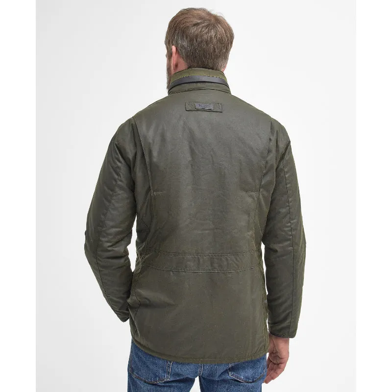 Barbour Malcolm Mens Wax Jacket - Archive Olive