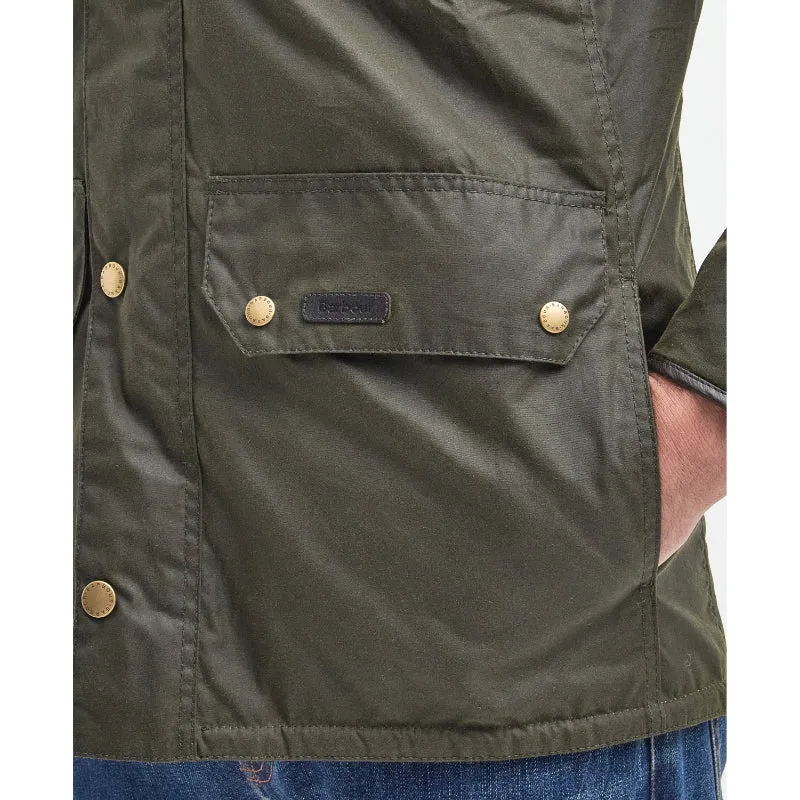 Barbour Malcolm Mens Wax Jacket - Archive Olive
