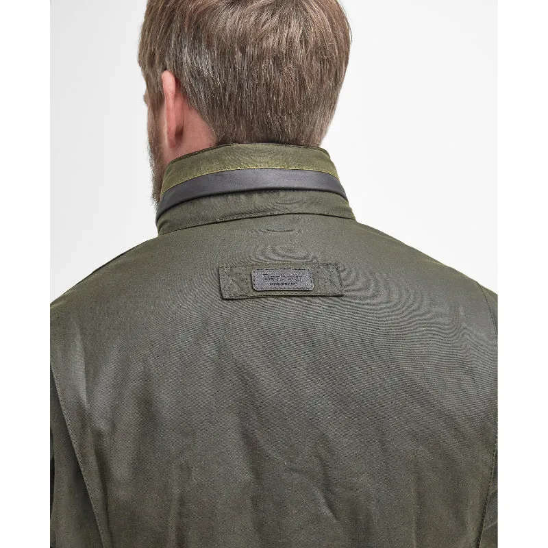 Barbour Malcolm Mens Wax Jacket - Archive Olive