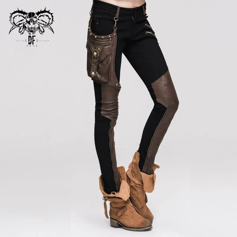 'Blade' Steampunk Pants with Decorative Thigh Holster