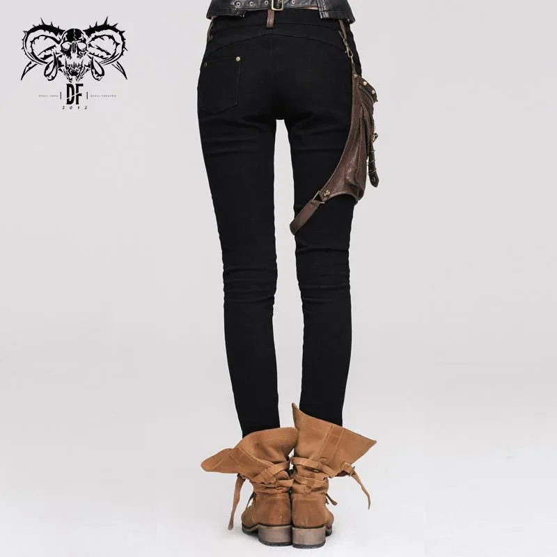 'Blade' Steampunk Pants with Decorative Thigh Holster