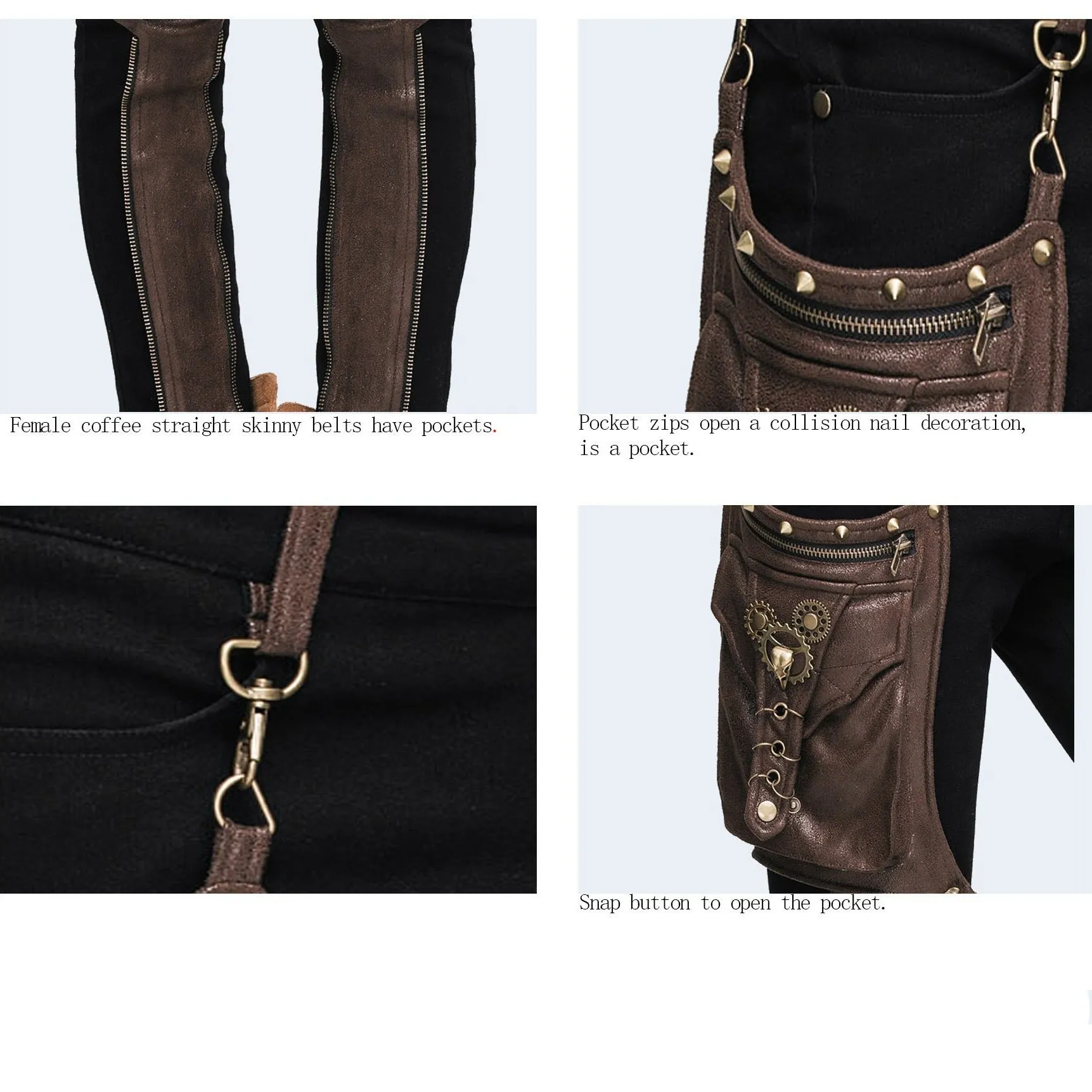 'Blade' Steampunk Pants with Decorative Thigh Holster