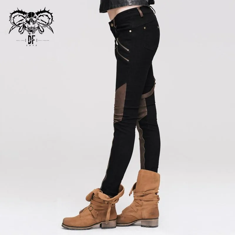 'Blade' Steampunk Pants with Decorative Thigh Holster