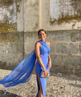 Blue prom dress Evening Gown Long Prom Dresses      fg3209