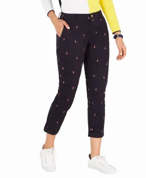 Boat-Print Chino Pants