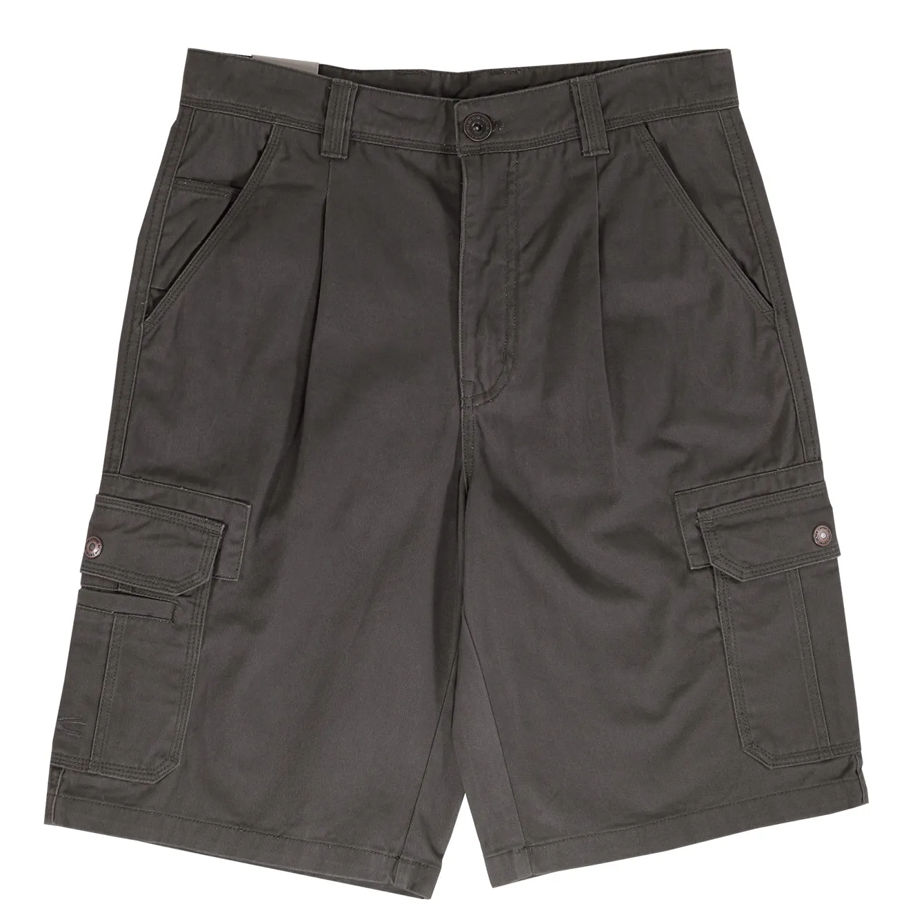 camel active Men Cargo Shorts in Regular Fit with Multipockets in 3 Colours Solid Cotton Twill 9-303AW24CT0906
