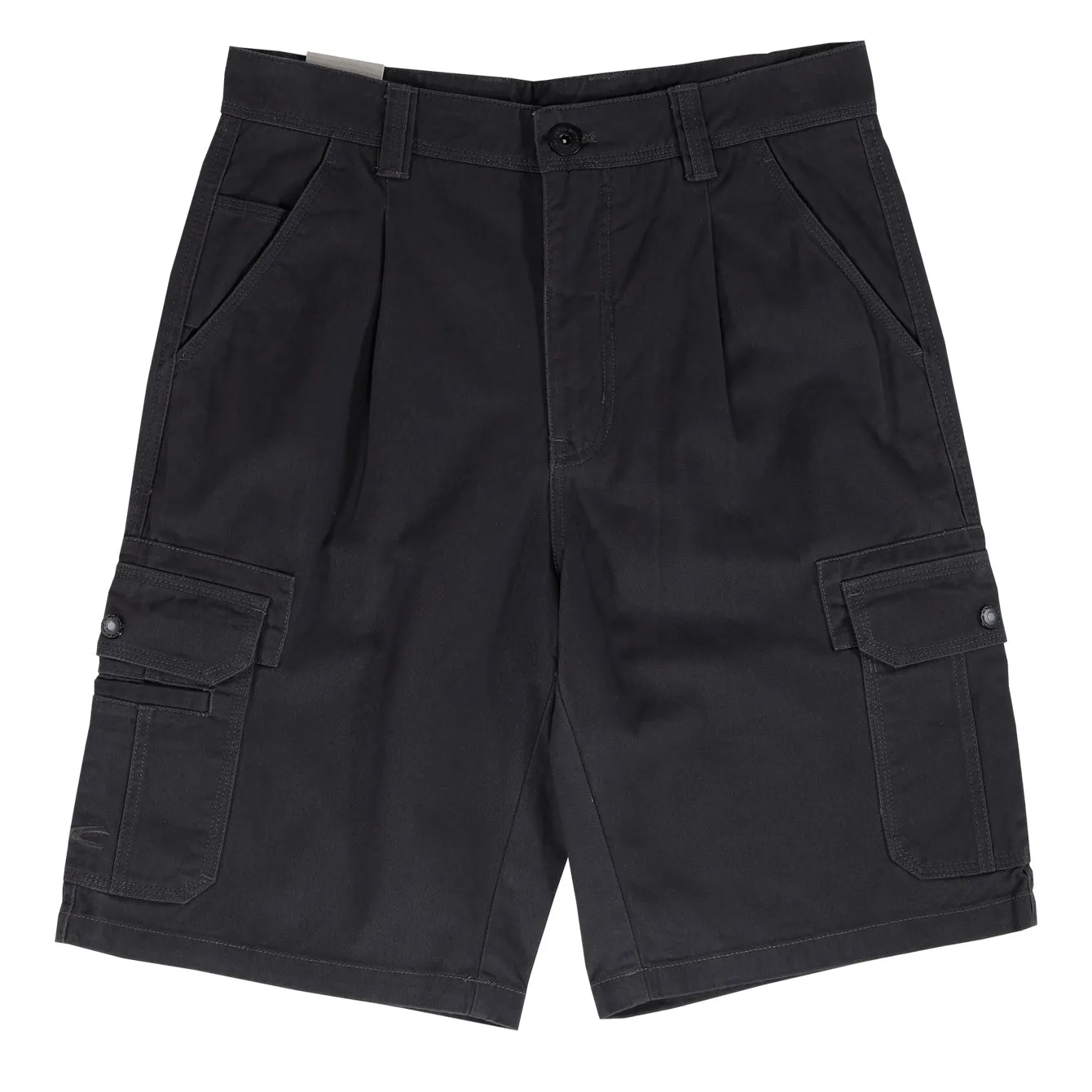 camel active Men Cargo Shorts in Regular Fit with Multipockets in 3 Colours Solid Cotton Twill 9-303AW24CT0906