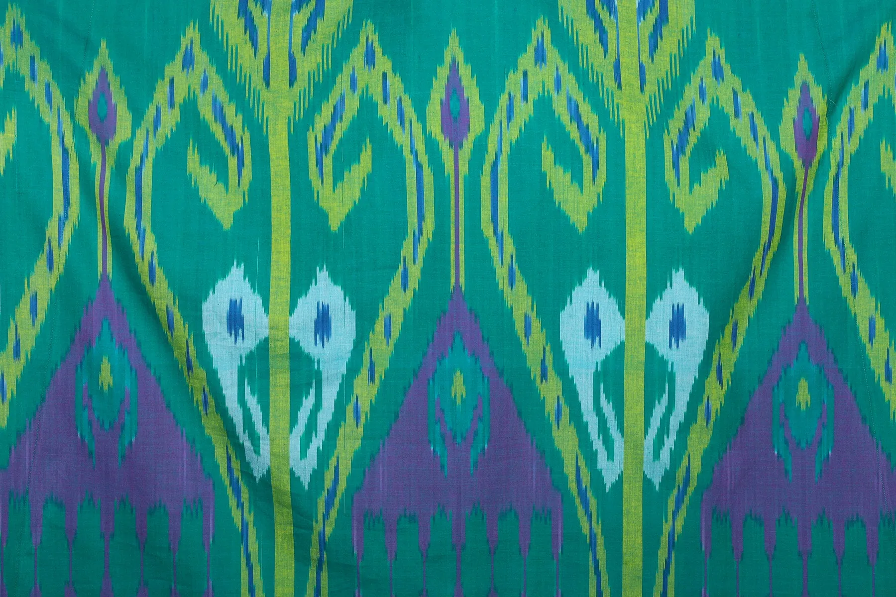 Cassis Cotton Ikat Maxi Kaftan