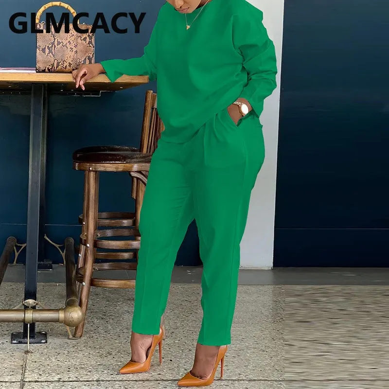 Casual Slim Pants Set
