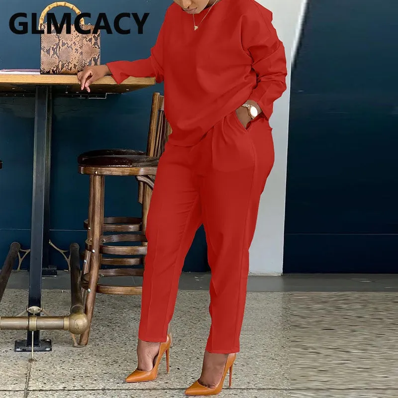 Casual Slim Pants Set