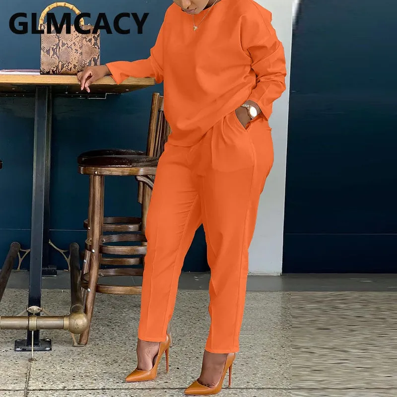 Casual Slim Pants Set