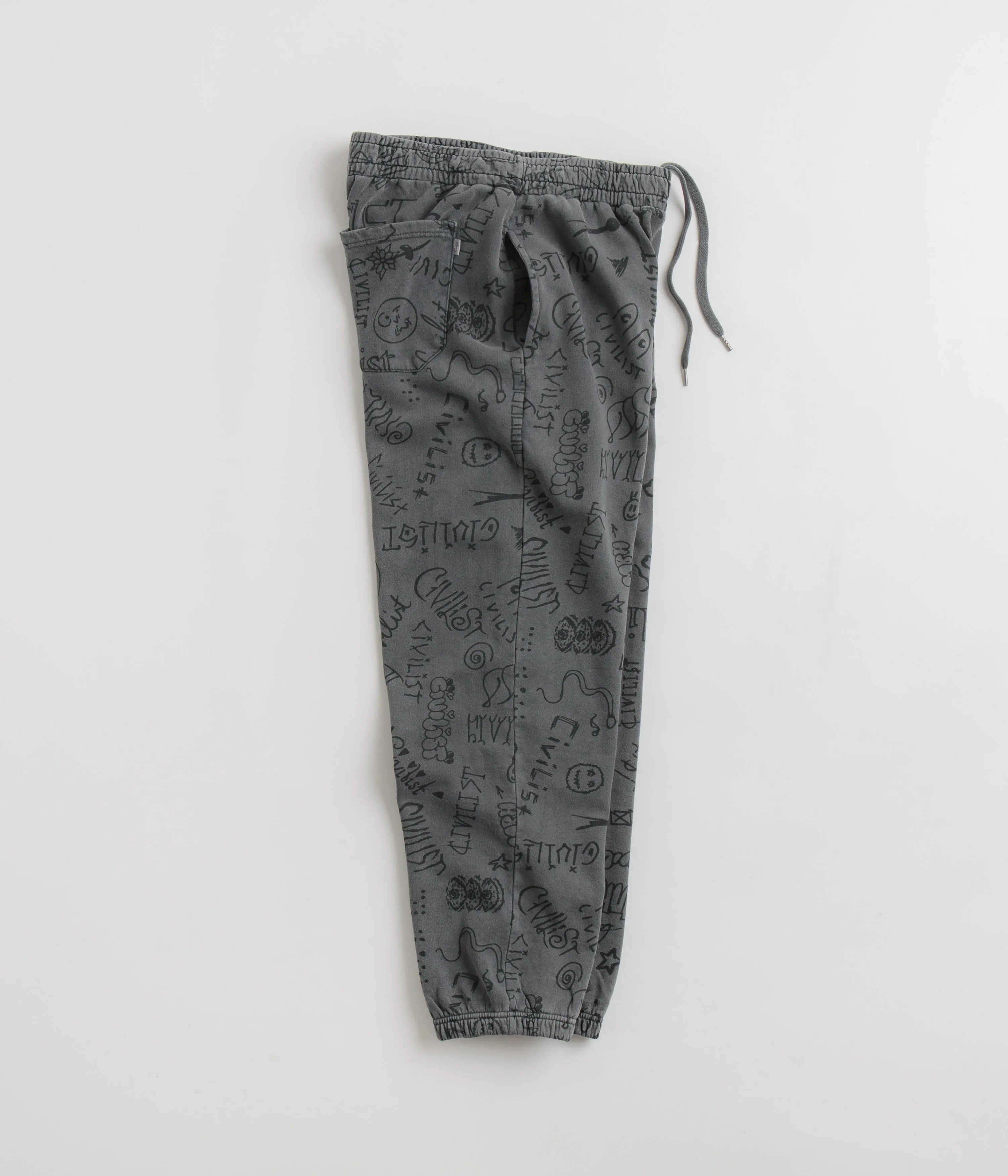 Civilist Team AOP Sweatpants - Washed Black