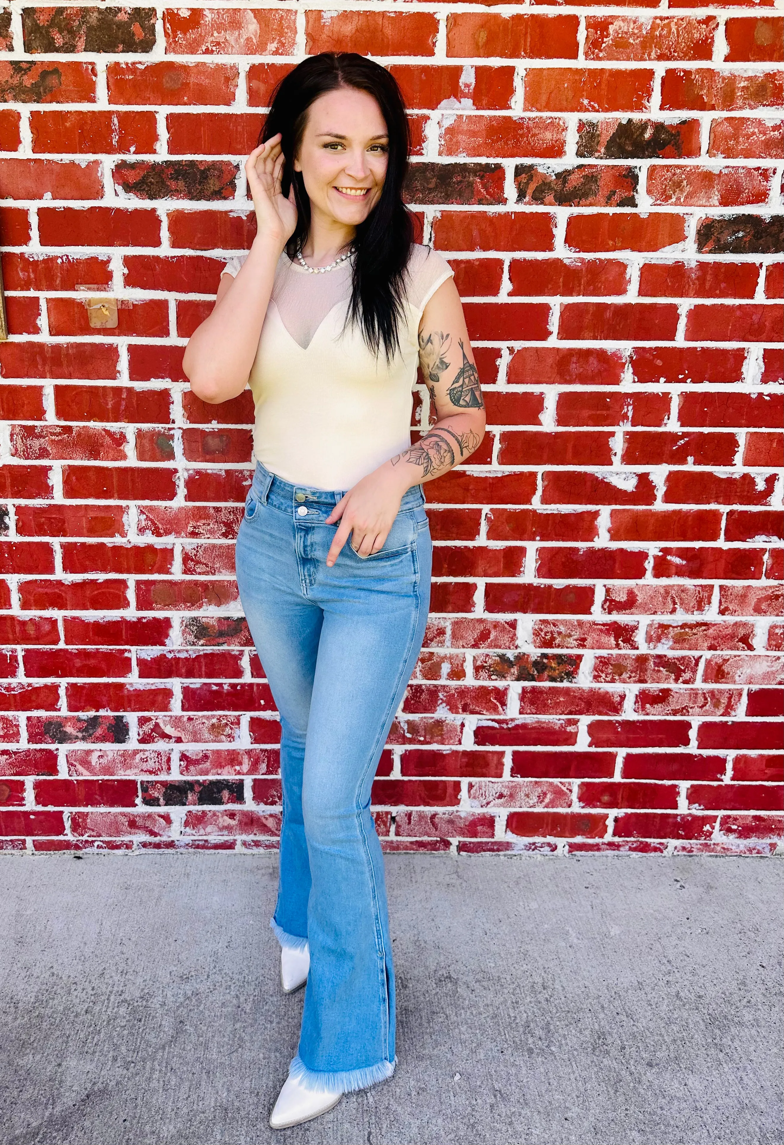 Cream Sweetheart Bodysuit