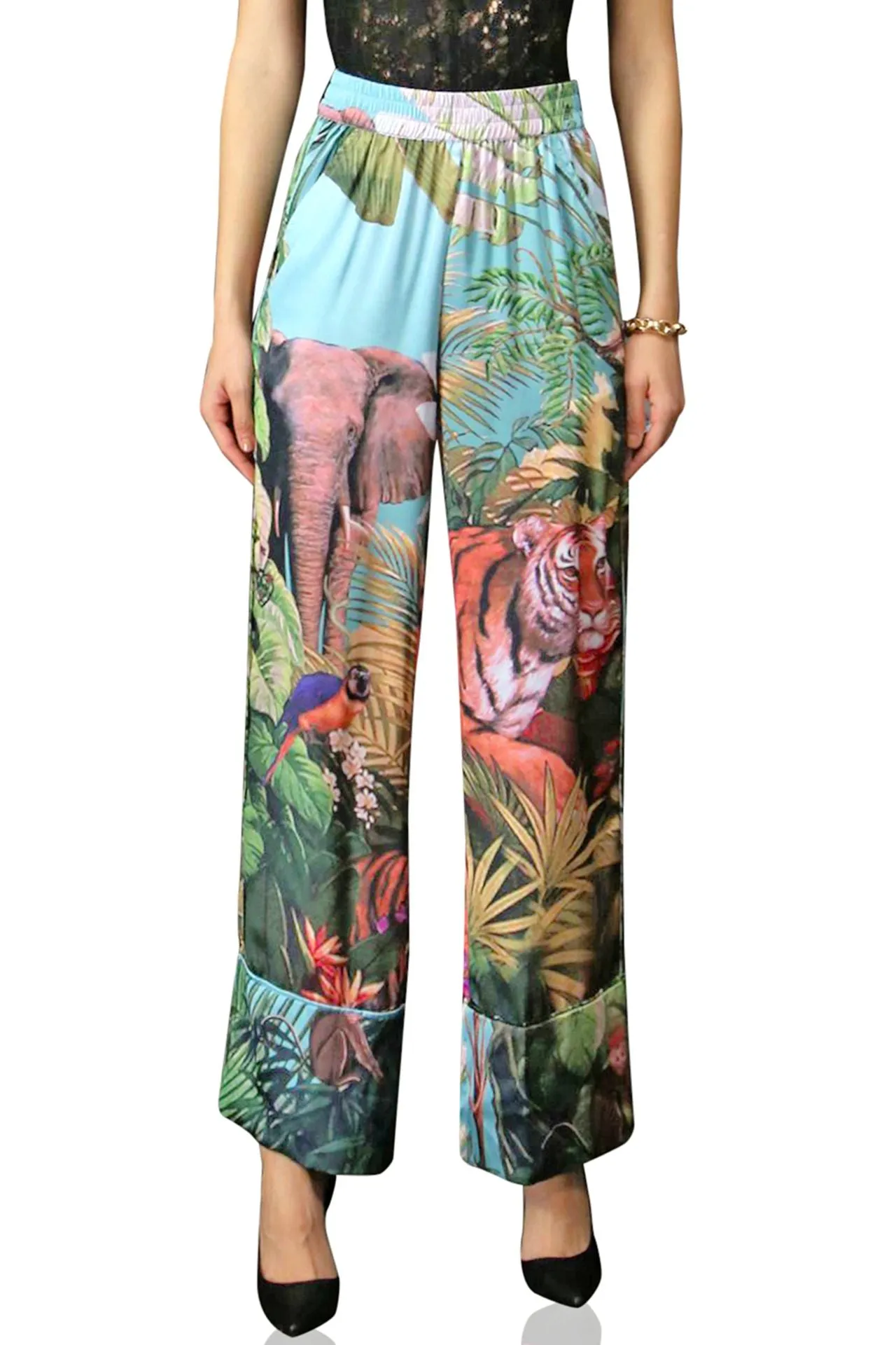 Dark Forest Print Pants