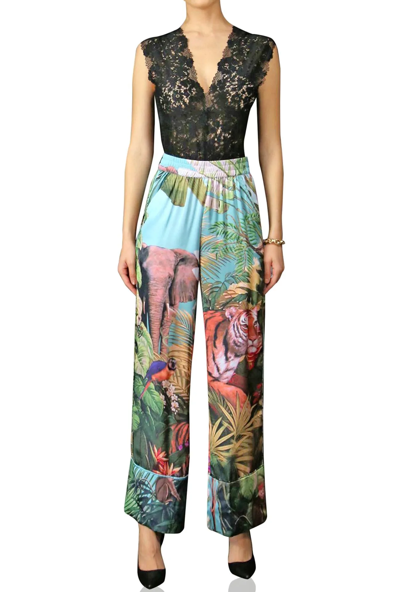 Dark Forest Print Pants