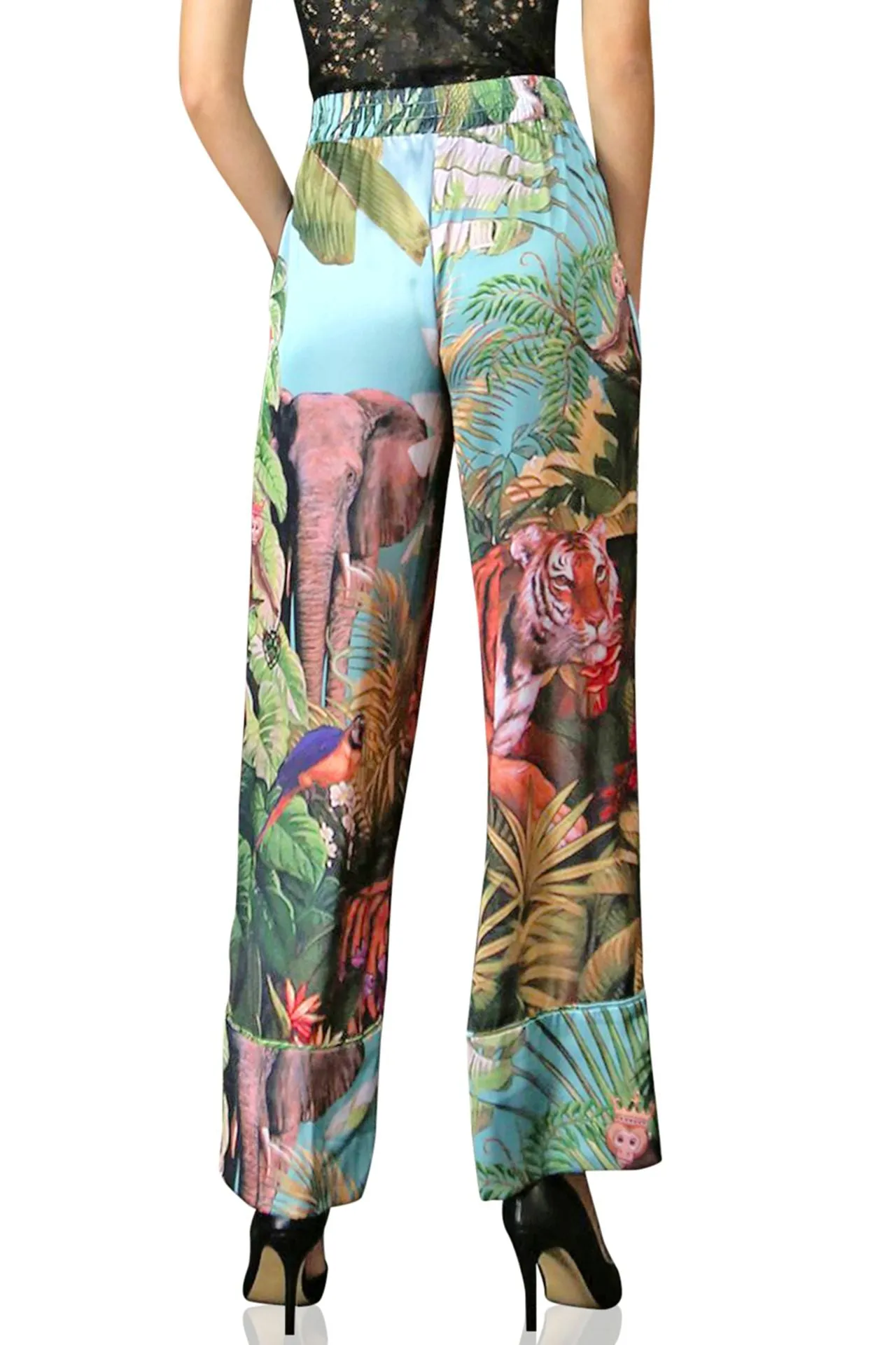 Dark Forest Print Pants