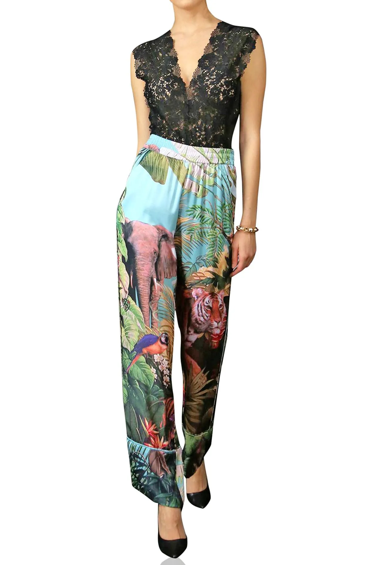 Dark Forest Print Pants