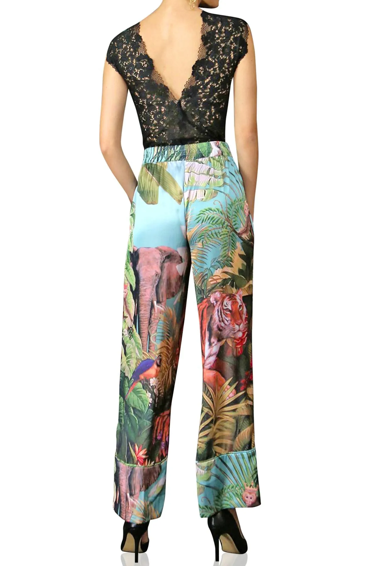 Dark Forest Print Pants