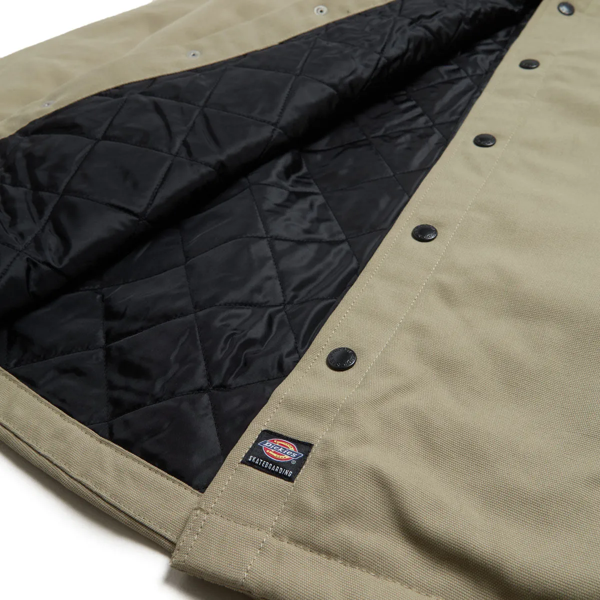 Dickies Lined Duck Snap Heavyweight Shirt Jacket - Khaki