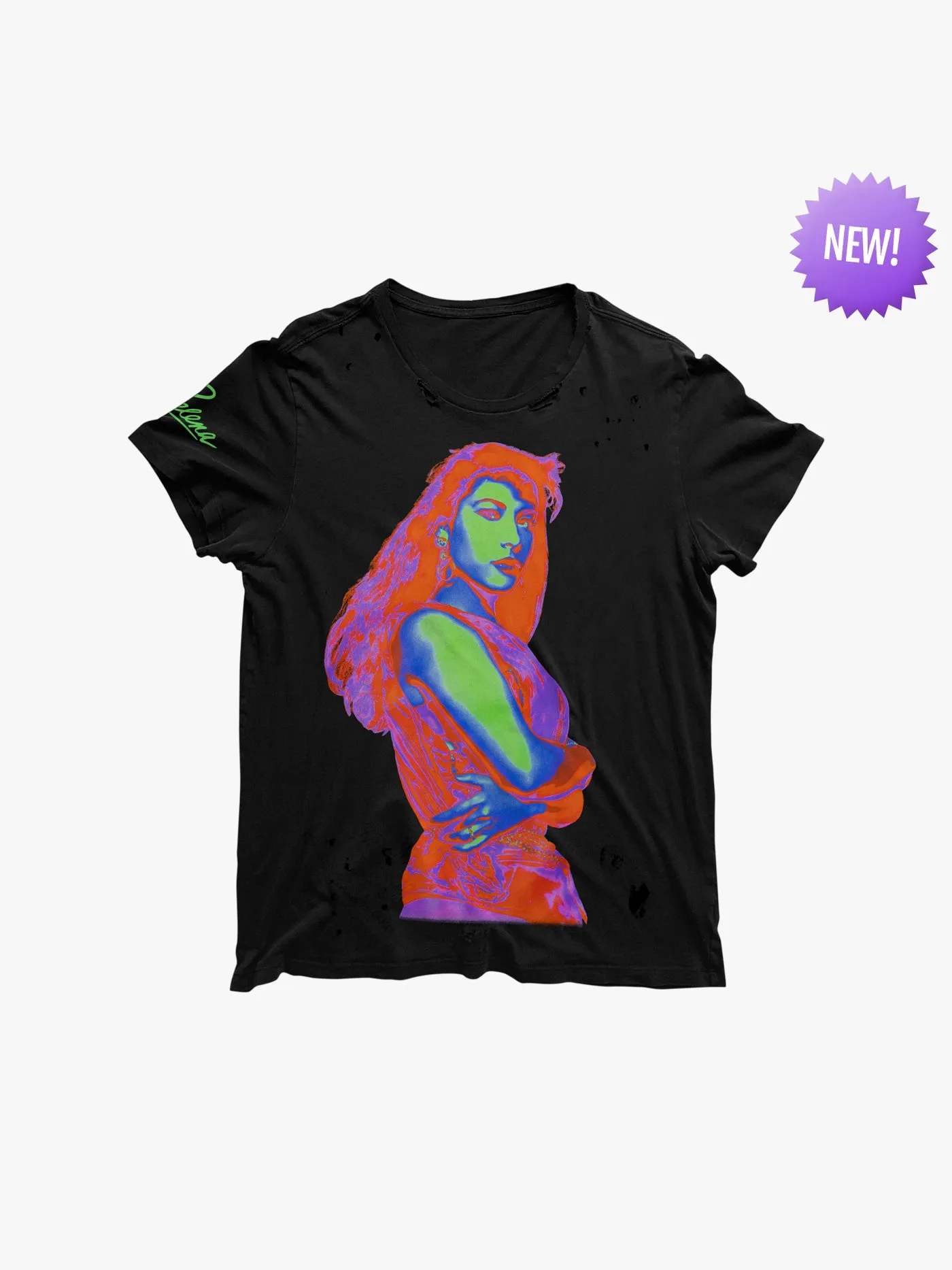 Distressed Thermal Selena Tee