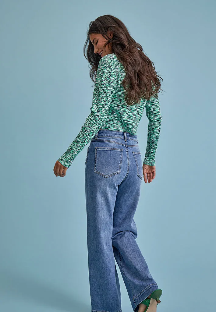 DSFlorence HW Jeans - Mid Light Blue Wash