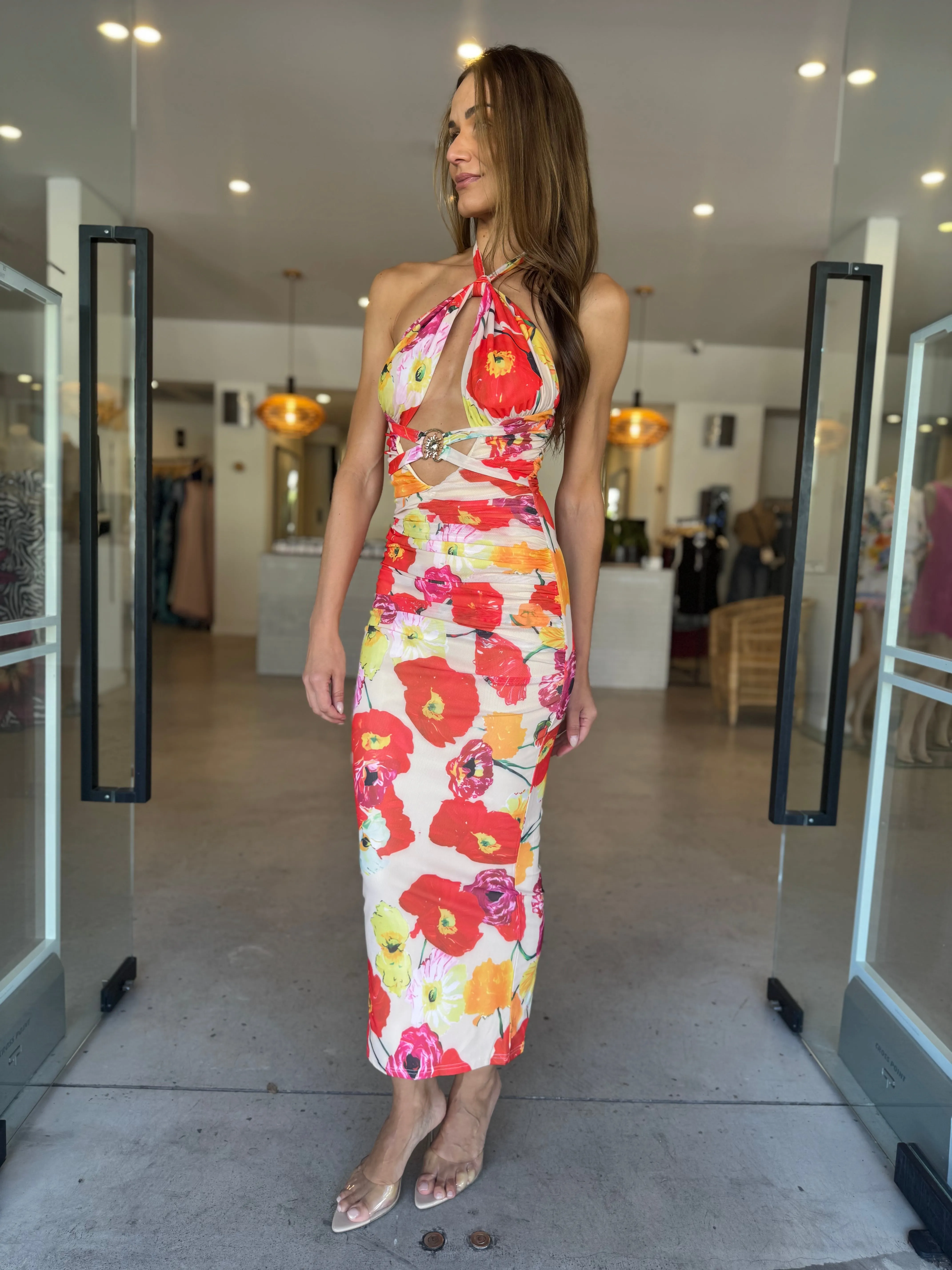 DUNE DRESS POPPY
