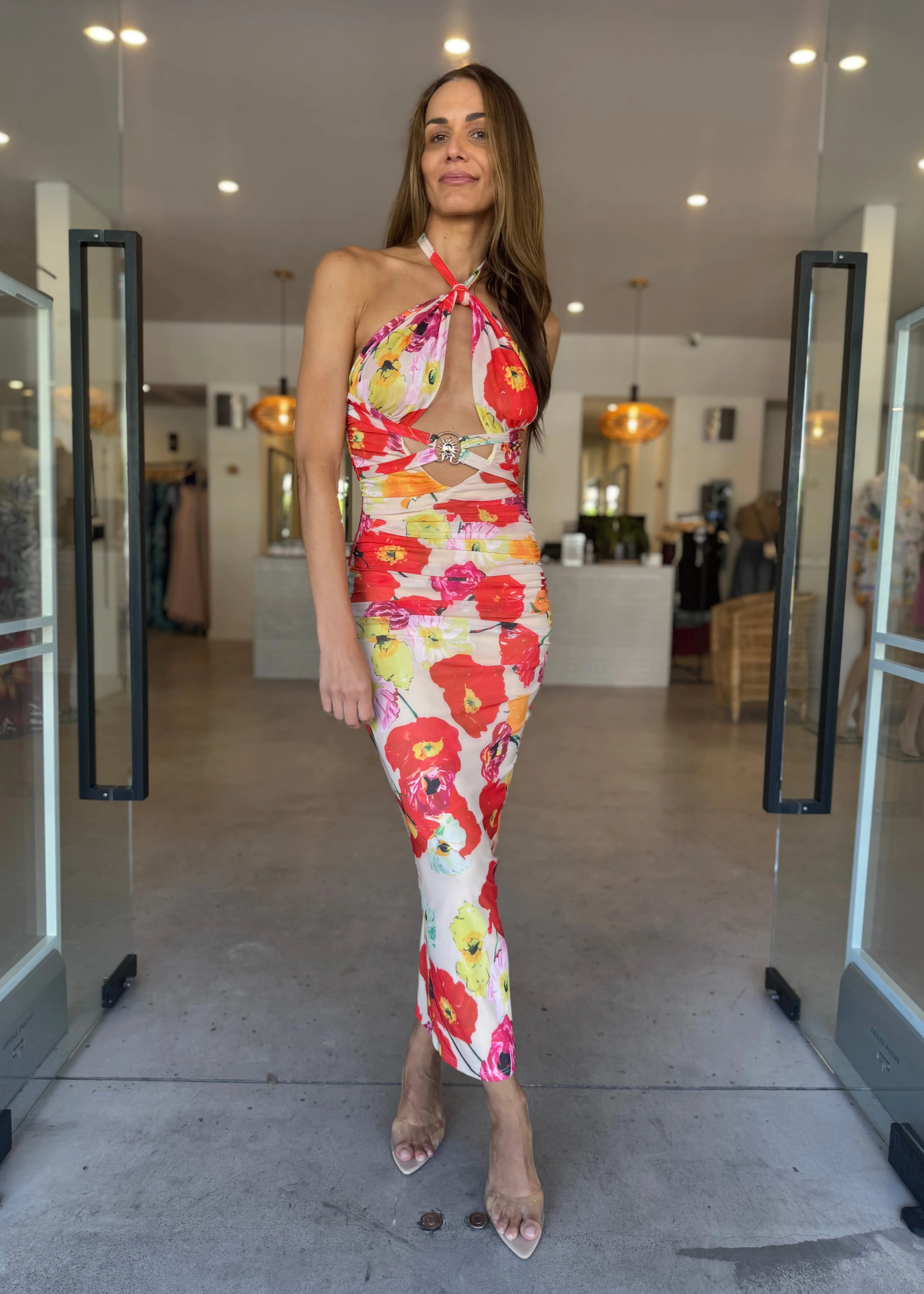 DUNE DRESS POPPY