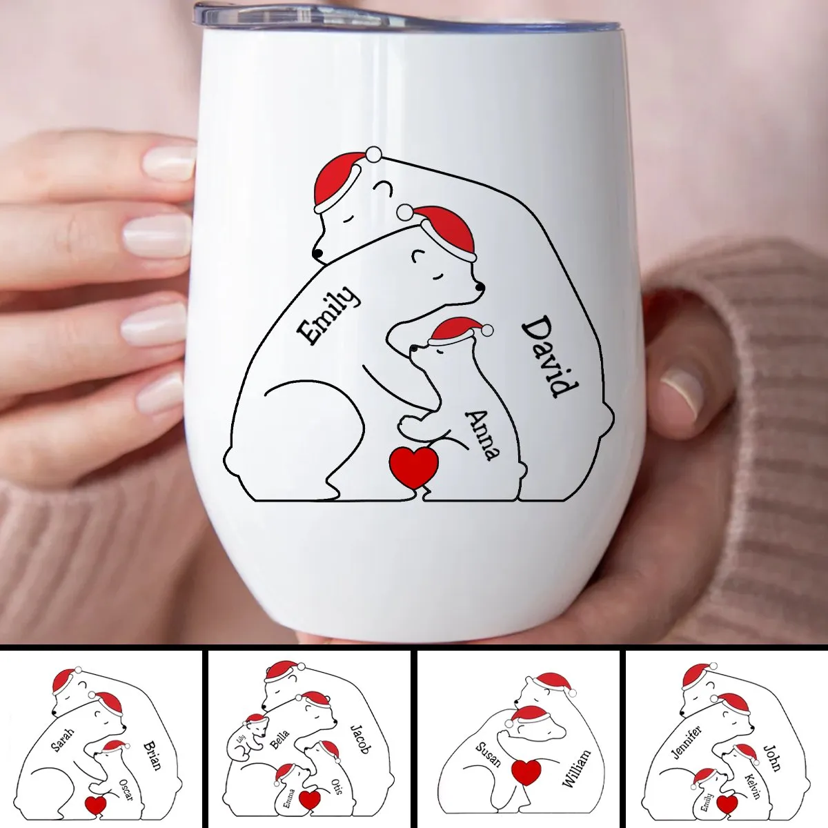 Family - Family Is Forever - Personalized Wine Tumbler (NM)