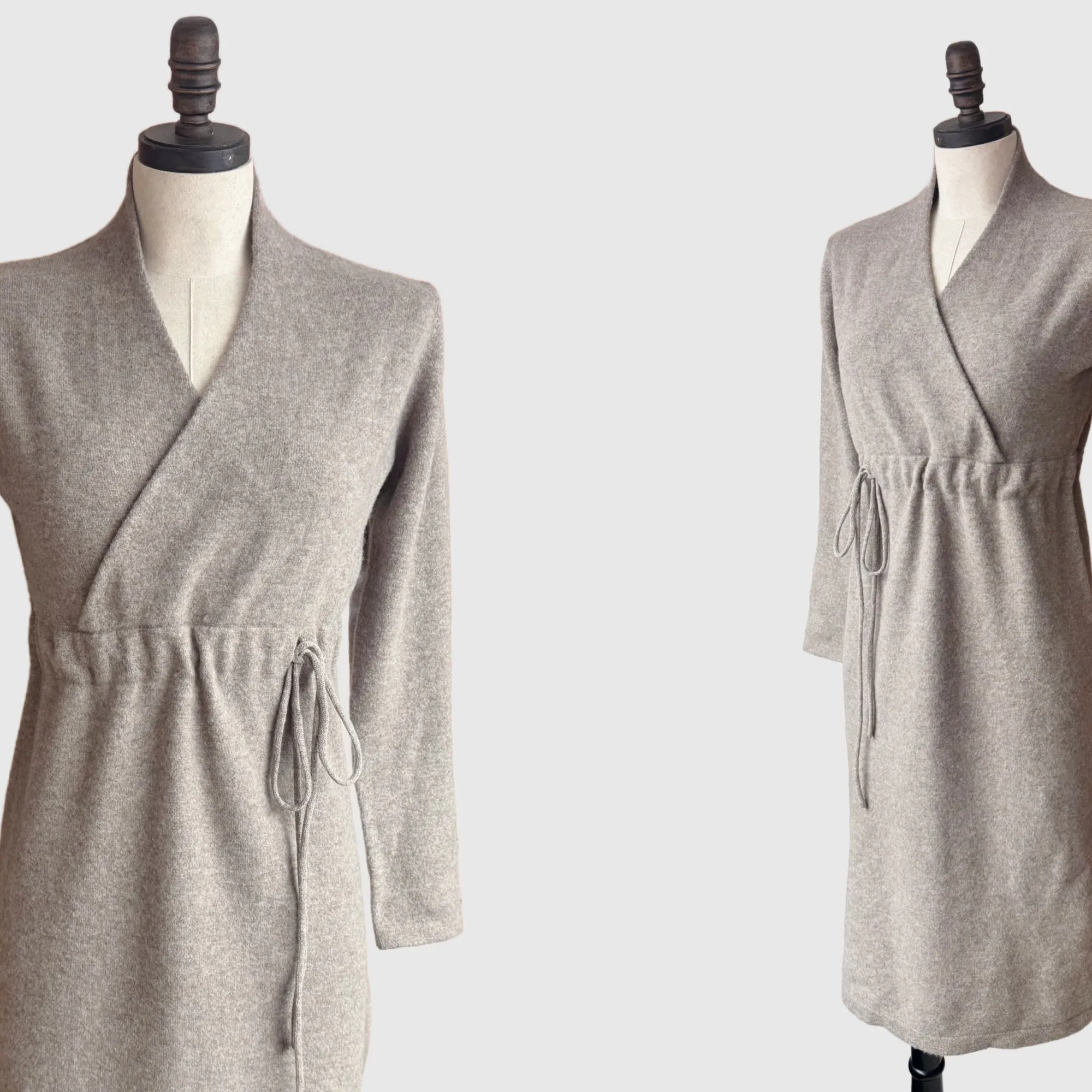 Faux Wrap Dress - merino wool knit | 5 Colors | Women’s merino knitwear