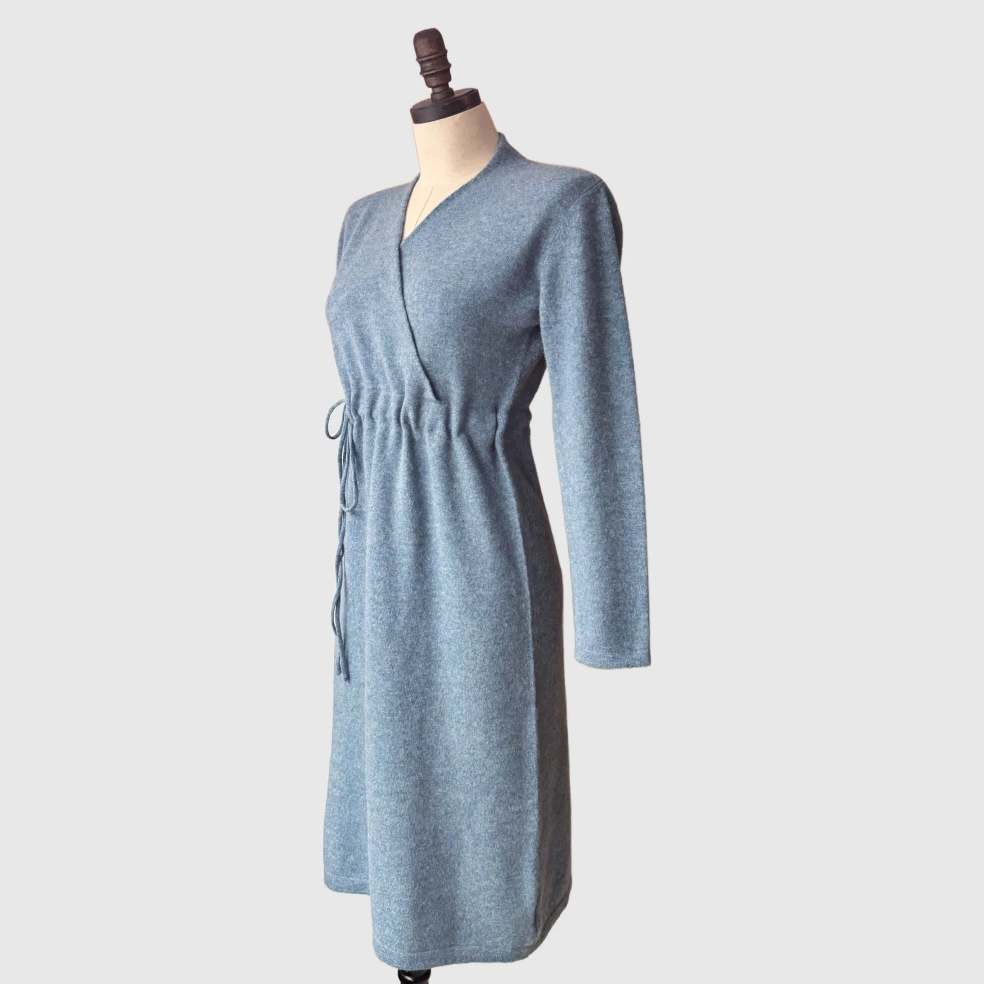 Faux Wrap Dress - merino wool knit | 5 Colors | Women’s merino knitwear