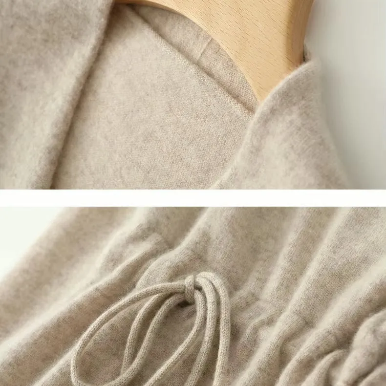 Faux Wrap Dress - merino wool knit | 5 Colors | Women’s merino knitwear