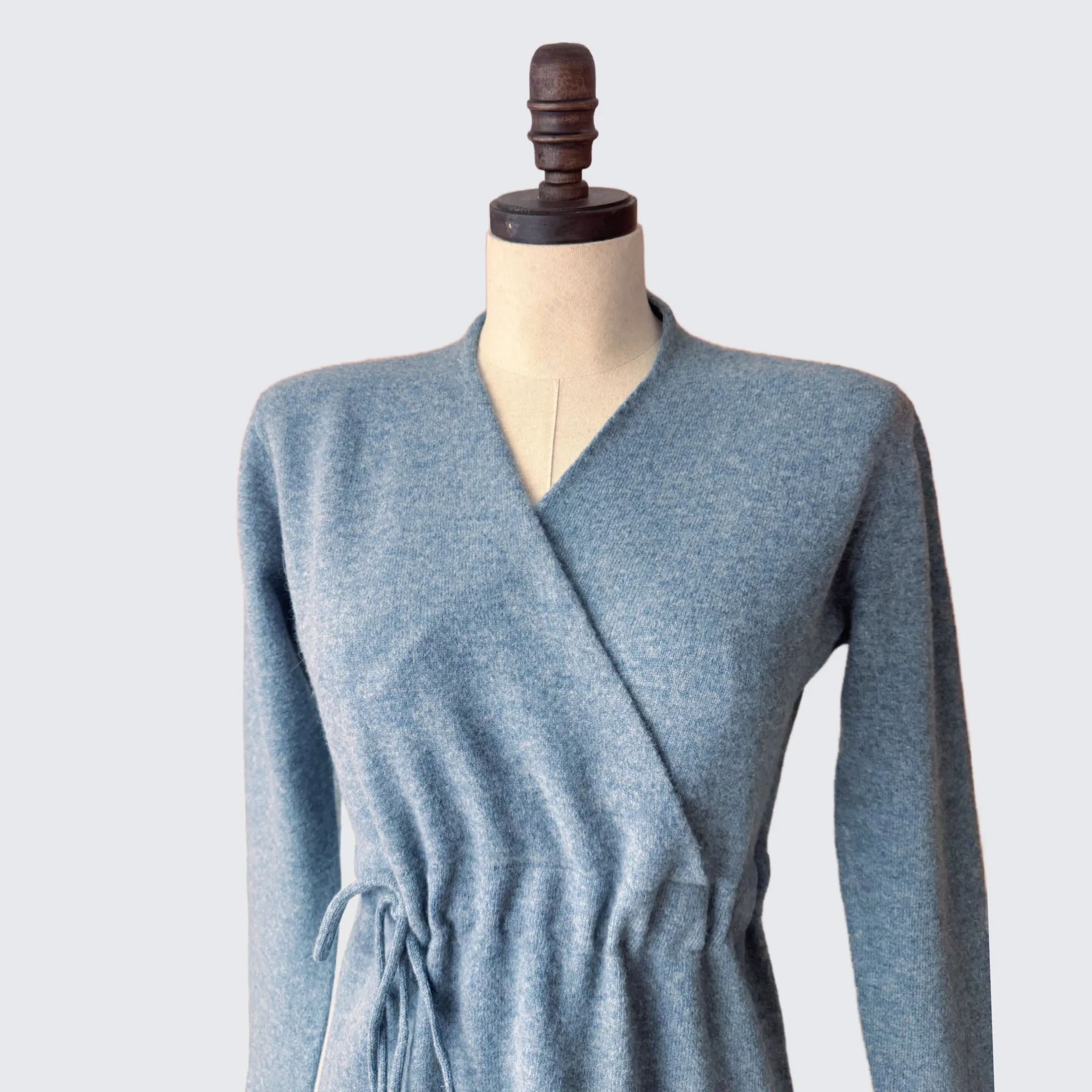 Faux Wrap Dress - merino wool knit | 5 Colors | Women’s merino knitwear