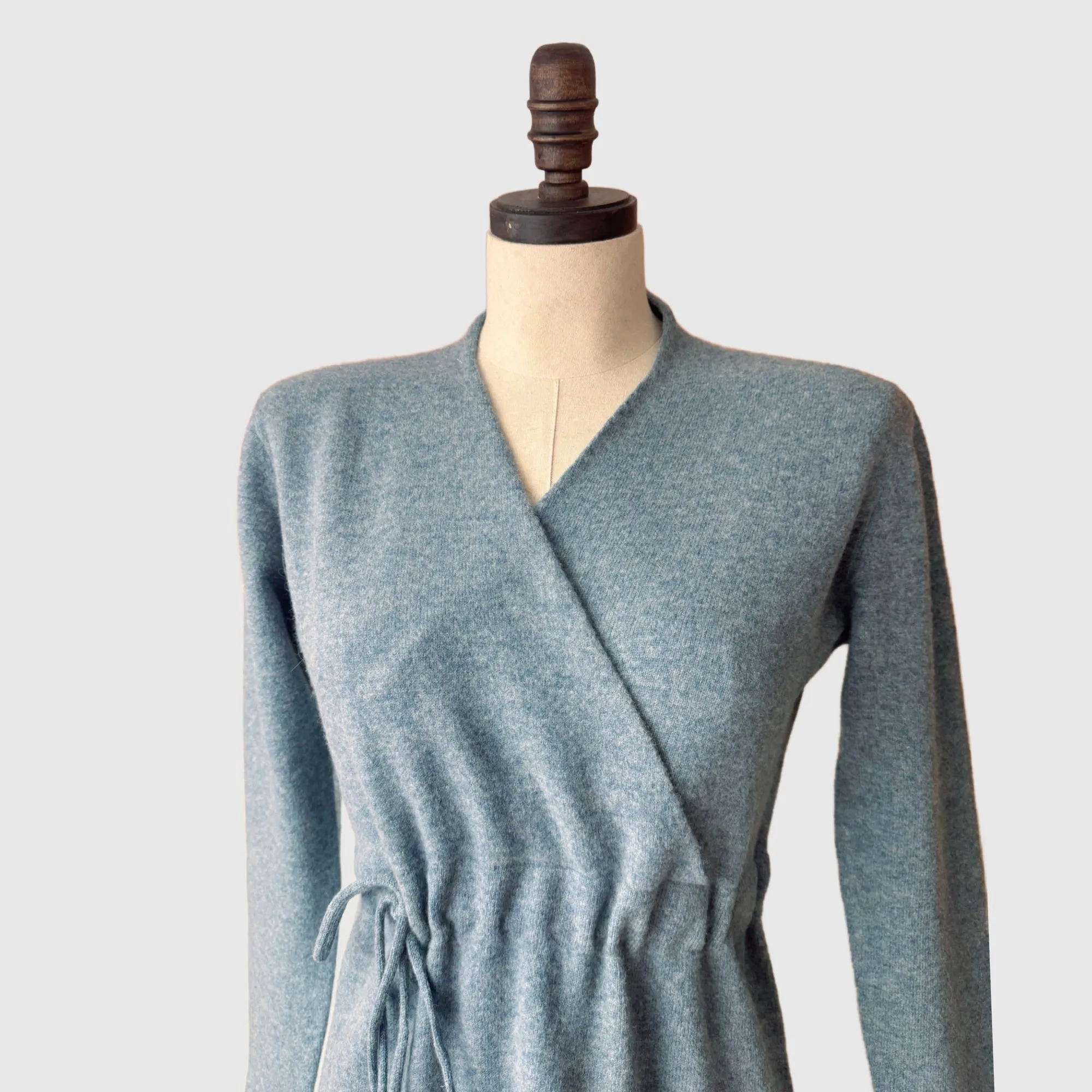 Faux Wrap Dress - merino wool knit | 5 Colors | Women’s merino knitwear