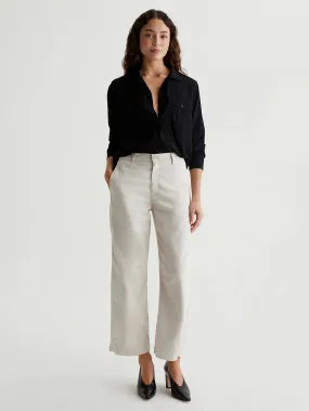 Fiona High Rise Barrel Pant - Pumice