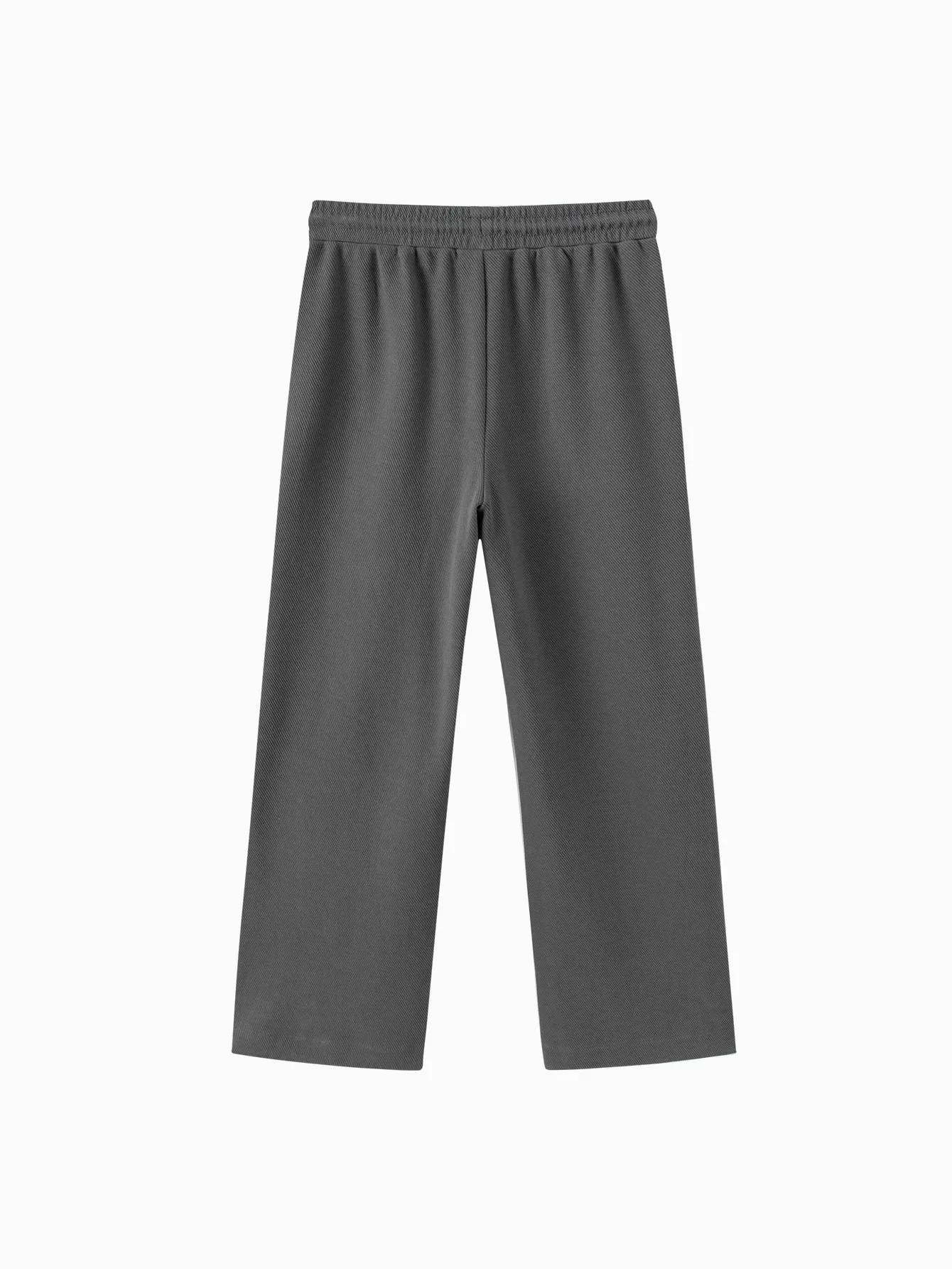 Girl Trend Scenarios Medium Gray Solid Color Trousers