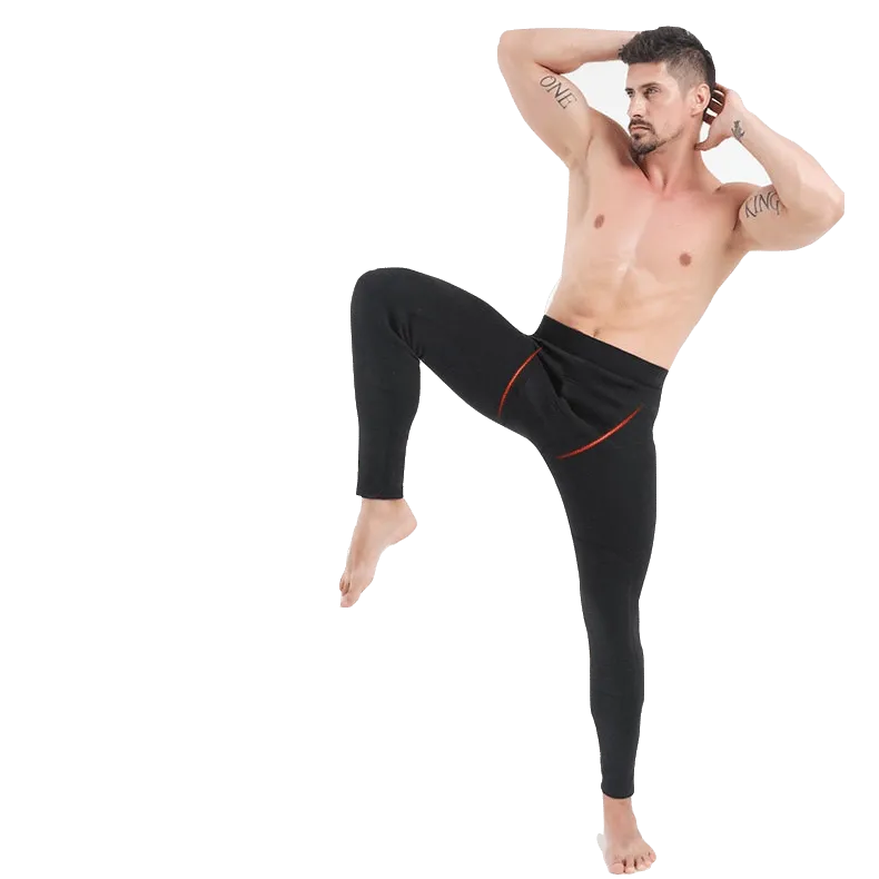 Hanrae Men's Heavyweight Thermal Fleece Lined Leggings