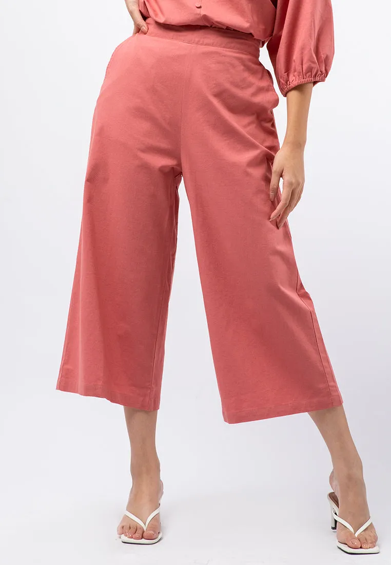 High Waist Cropped Pants
