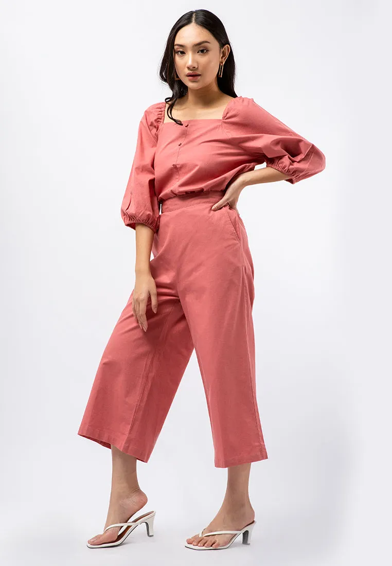 High Waist Cropped Pants